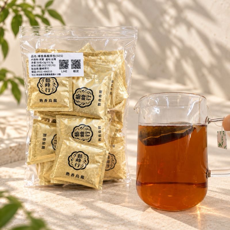 杉林溪熟香烏龍茶包 50入｜3g平面茶包　商品照片 1